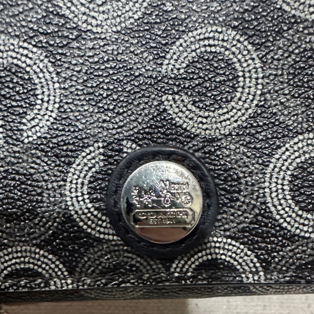 Coach Black Patterned crossbody or clutch - Picture 2 of 8